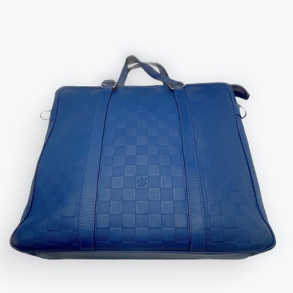 Auth Louis Vuitton Large LV Tadao PM Neptune Blue Damier Infini Tote Bag - Picture 8 of 14